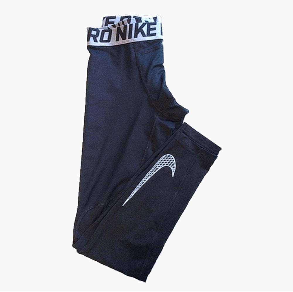 Nike Pro dri fit boys compression training tights boys size large